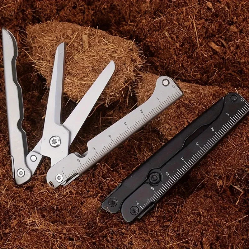 Portable Folding Scissors – Stainless Steel Multifunctional Outdoor Survival Tool