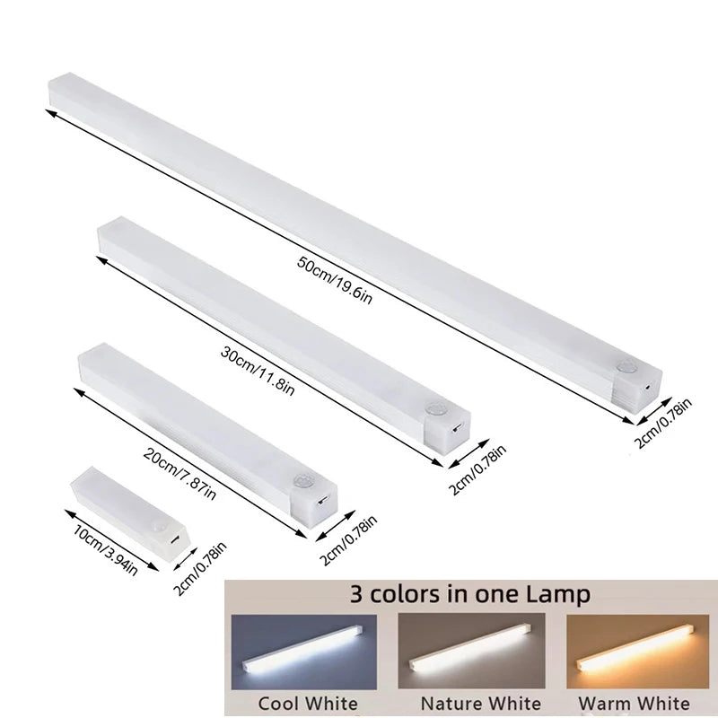 USB-C Rechargeable Motion Sensor LED Cabinet Light