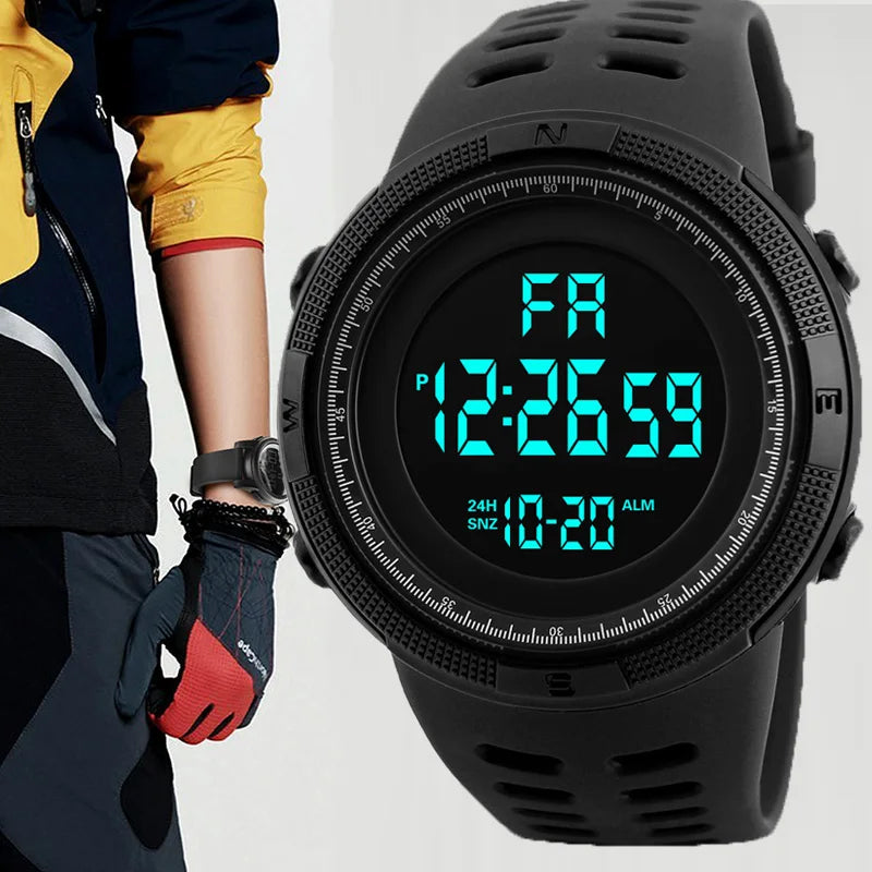 Digital Sport Watch with Stopwatch, Alarm & Backlight