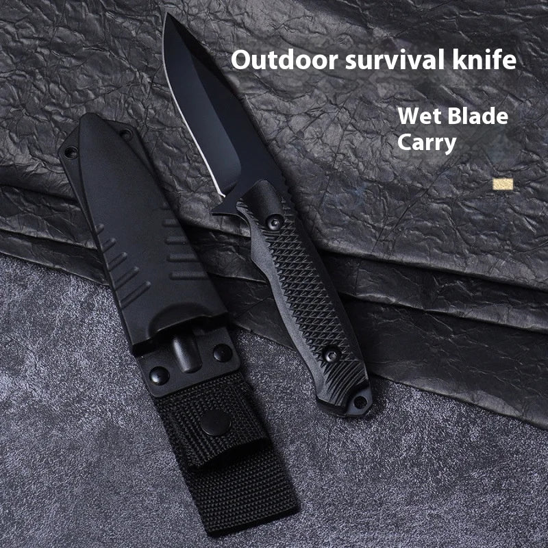 Fixed Blade Camping Knife with Sheath – High-Hardness Stainless Steel Outdoor Utility Knife