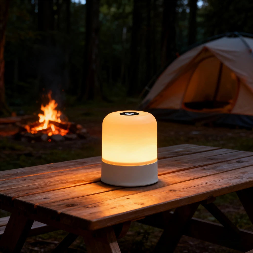 RGB Touchscreen Dimmable Night Light | Rechargeable Bedside Desk Lamp