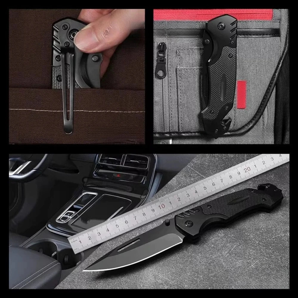 Multifunctional Folding Pocket Knife – High-Hardness Blade for Camping & Outdoor Use