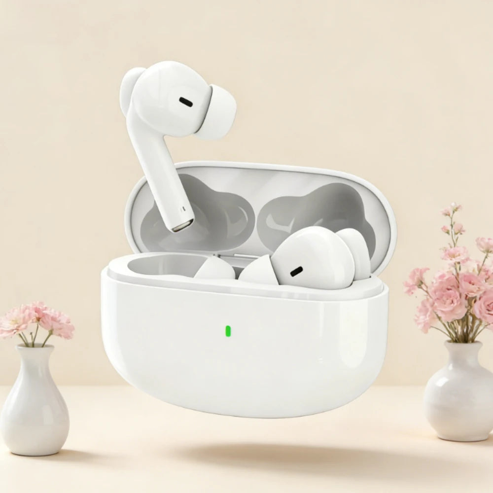 Noise Cancelling Wireless Earbuds – Bluetooth with Mic & Deep Bass