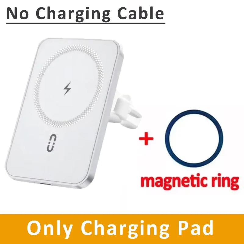 Magnetic Wireless Car Charger Mount – MagSafe Compatible, Air Vent Clip