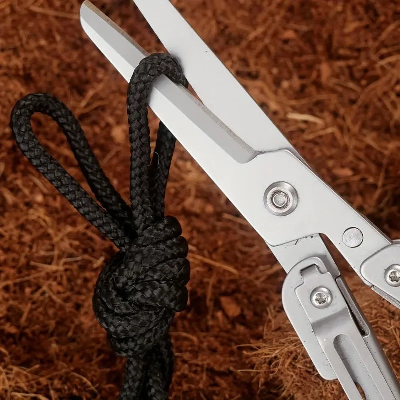 Portable Folding Scissors – Stainless Steel Multifunctional Outdoor Survival Tool