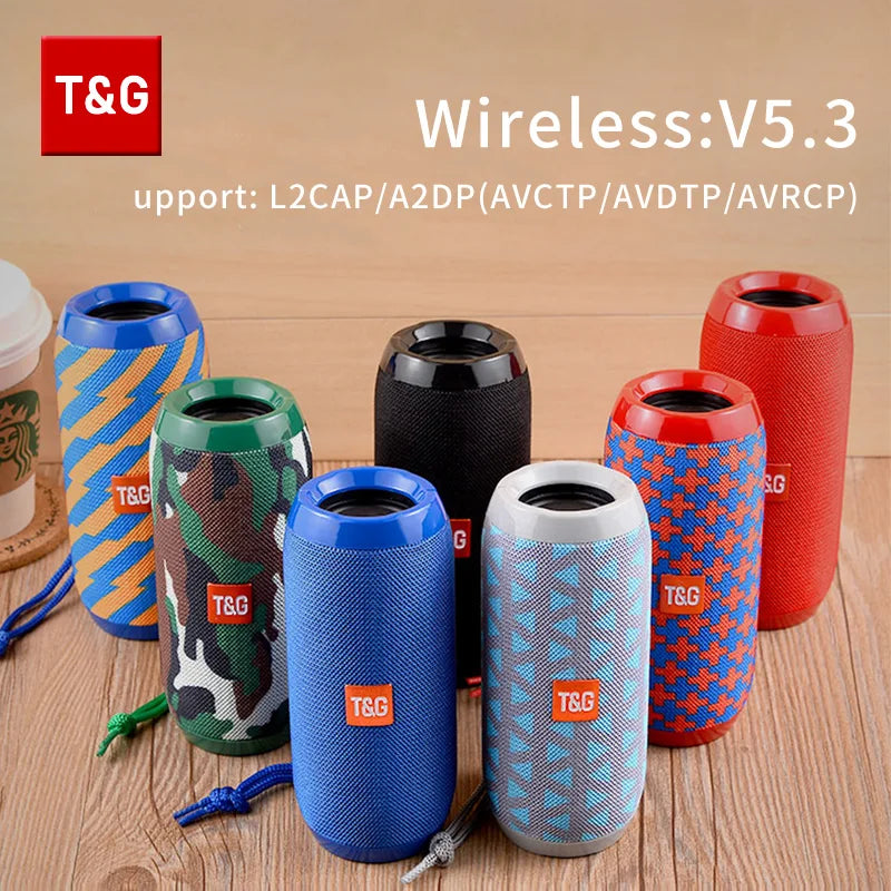 Waterproof Outdoor Bluetooth Speaker – TF Card & FM Radio Included
