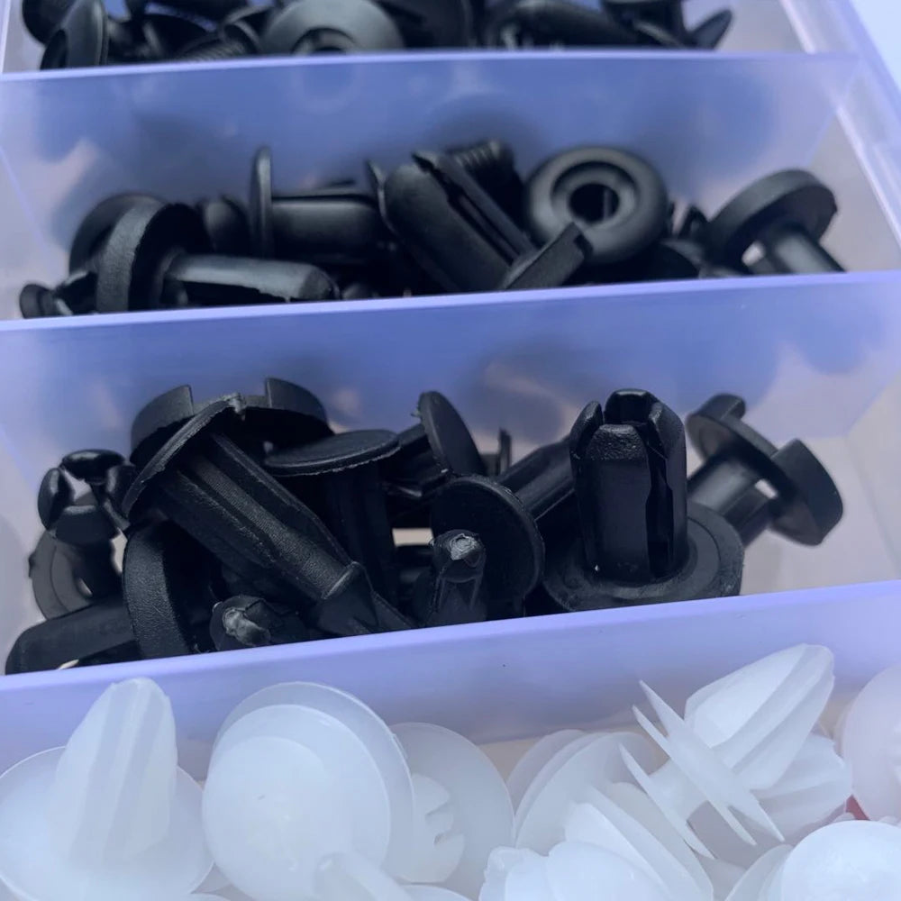 Mixed Automotive Push-Type Fastener Clip Kit