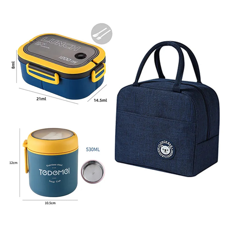 Lunch Box for Men Outdoor Heavy Duty Lunch Bags Work Leakproof Insulated Durable Thermal Cooler Bag Meal Camping Picnic