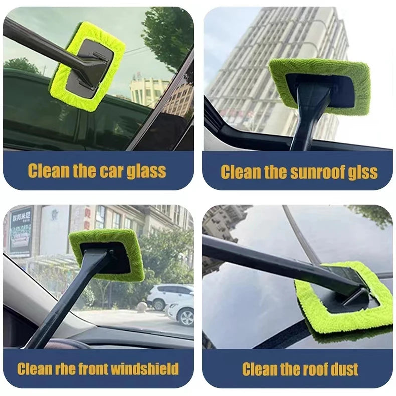 Car Window Cleaning Brush with Long Handle
