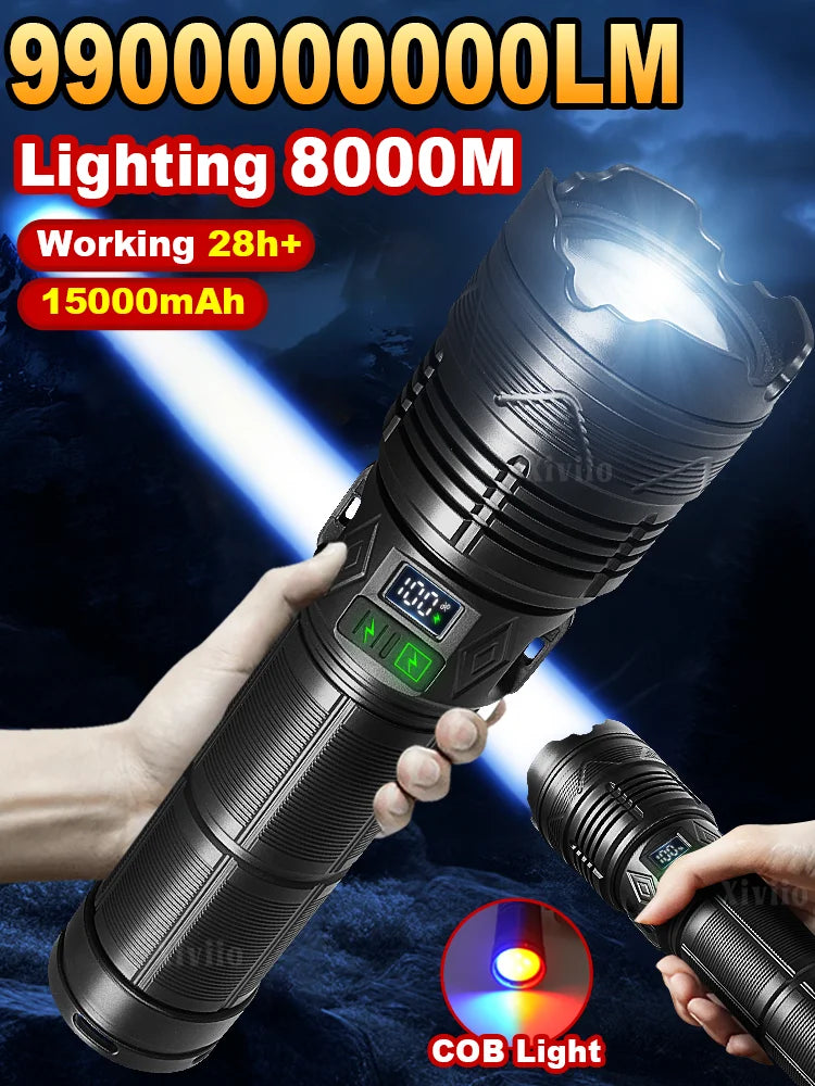 Ultra-Powerful Rechargeable Tactical Flashlight – Super Bright LED Outdoor Torch