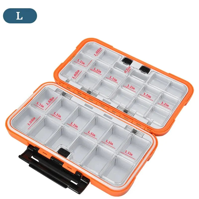 Waterproof Fishing Tackle Box for Hooks & Lures