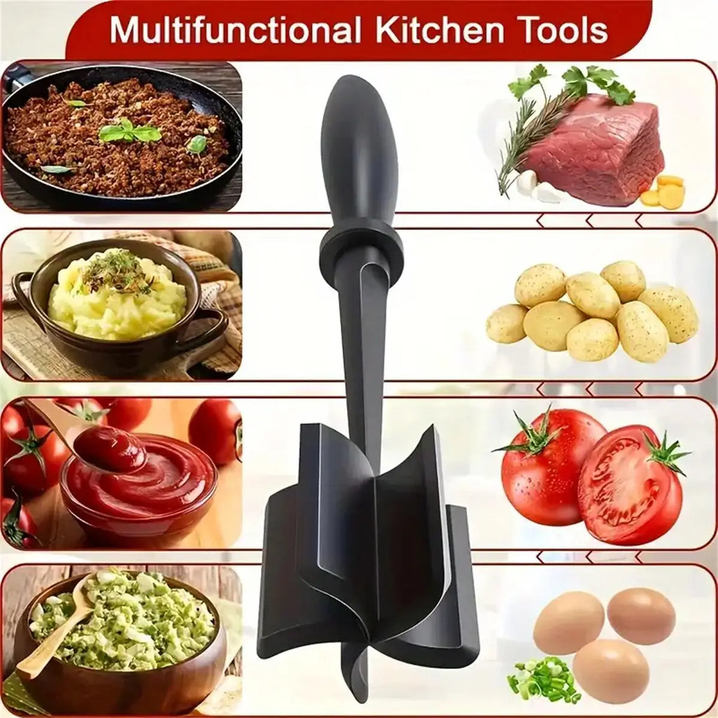Manual Meat Chopper & Ground Beef Smasher