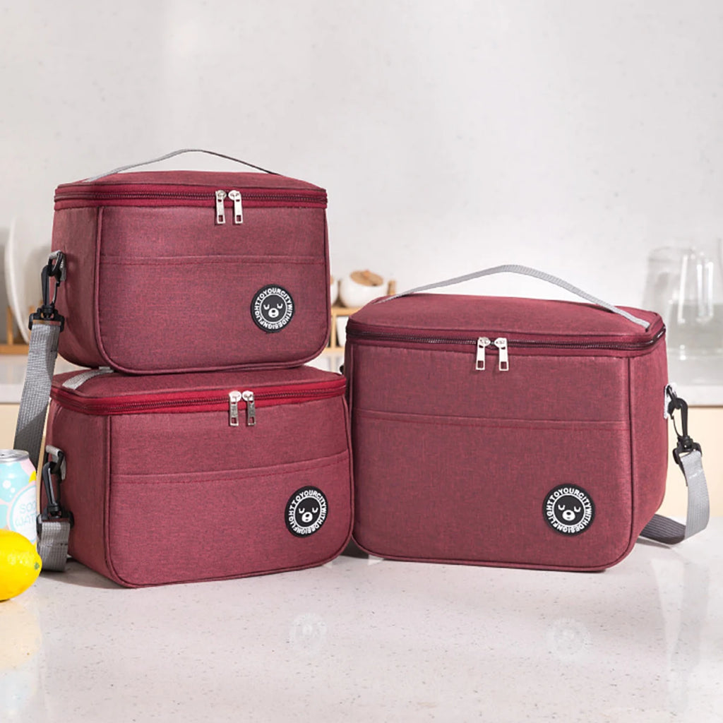 Large Insulated Lunch Bag with Shoulder Strap