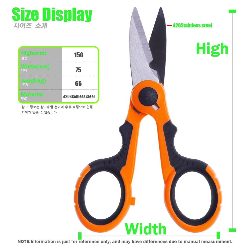 420 Stainless Steel Fishing Pliers with Line Cutters