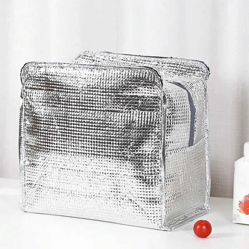 Double-Pocket Insulated Lunch Bag with Shoulder Carry