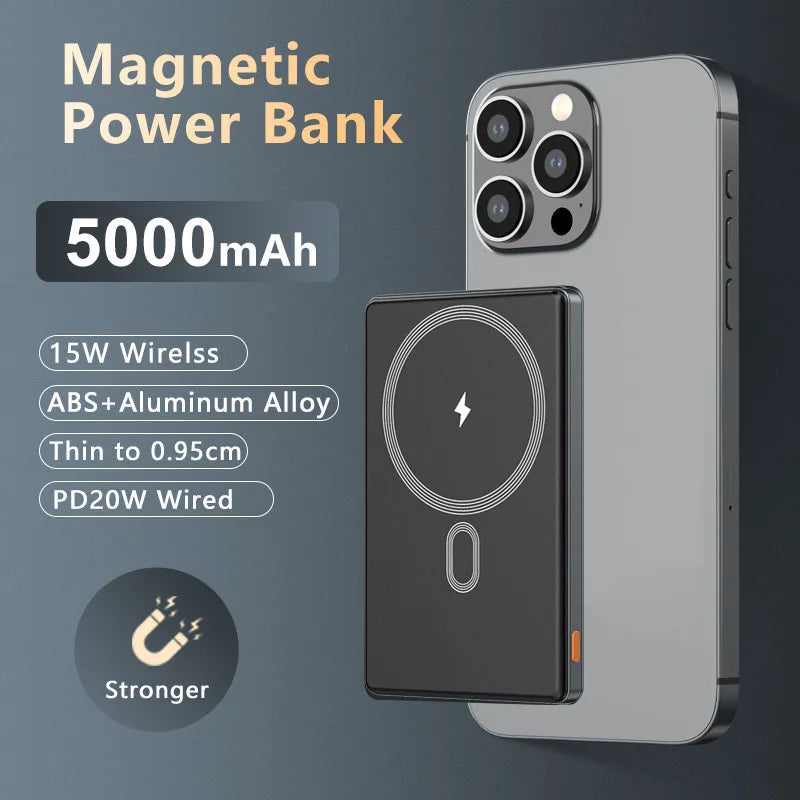 Ultra Slim Wireless Power Bank PD20W Fast Charging 5000mAh / 10000mAh