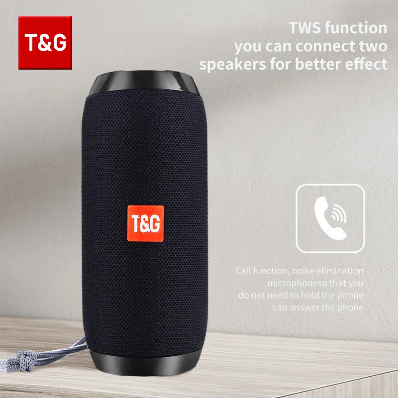 Waterproof Outdoor Bluetooth Speaker – TF Card & FM Radio Included