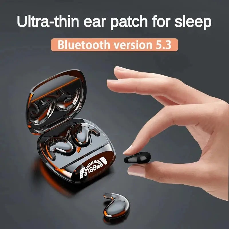 Low-Profile Bluetooth Sleep Earbuds with Charging Case
