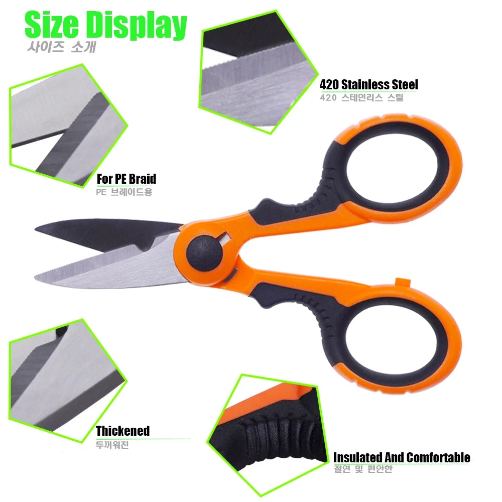 420 Stainless Steel Fishing Pliers with Line Cutters