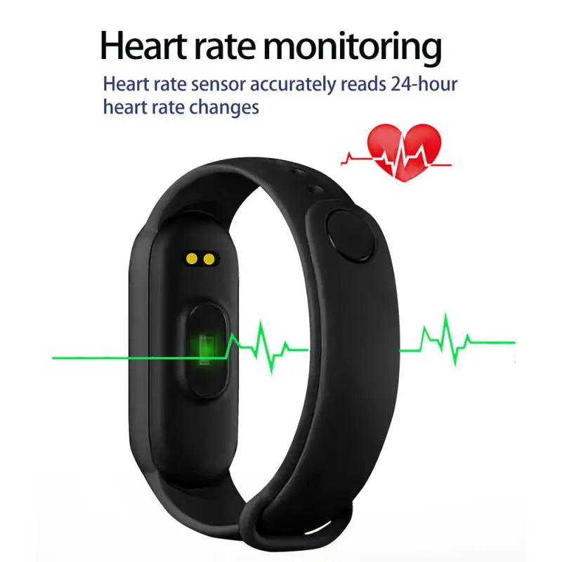 M6 Smart Fitness Bracelet – Heart Rate, Blood Pressure & Activity Tracker