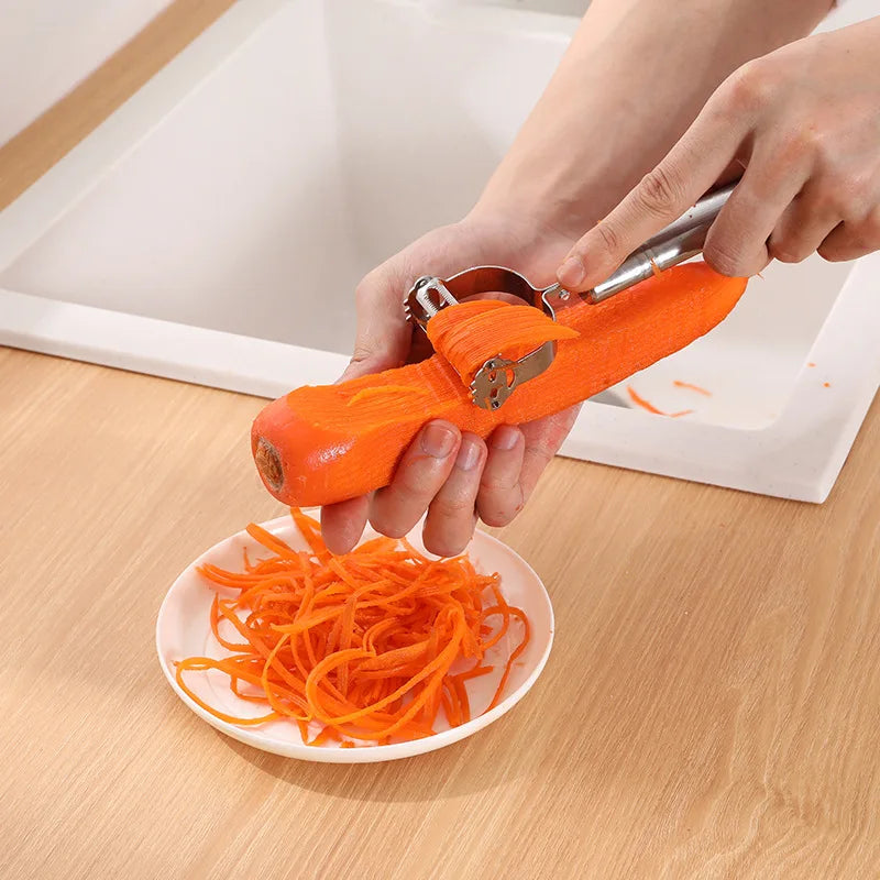Stainless Steel 2-in-1 Vegetable Peeler and Grater