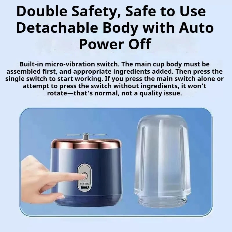 Portable Rechargeable Electric Juicer Cup