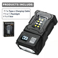Tactical Mini EDC Flashlight – Rechargeable LED with MOLLE Clip