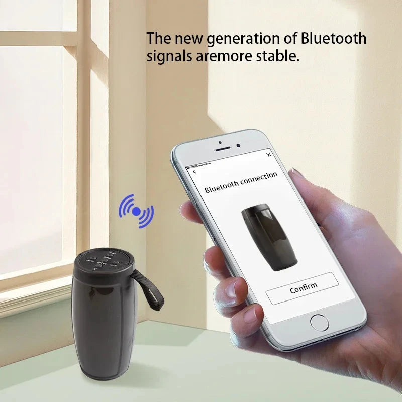 Portable Bluetooth Speaker with LED Lights – Powerful Wireless Sound