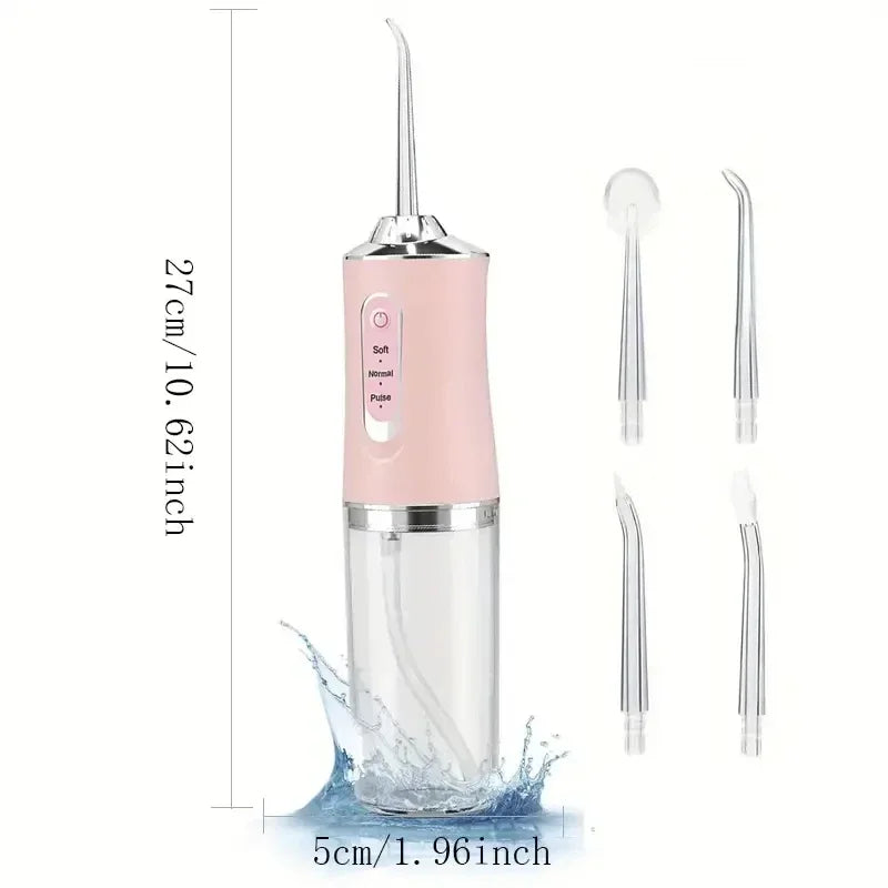 Portable Rechargeable Water Flosser with 3 Modes