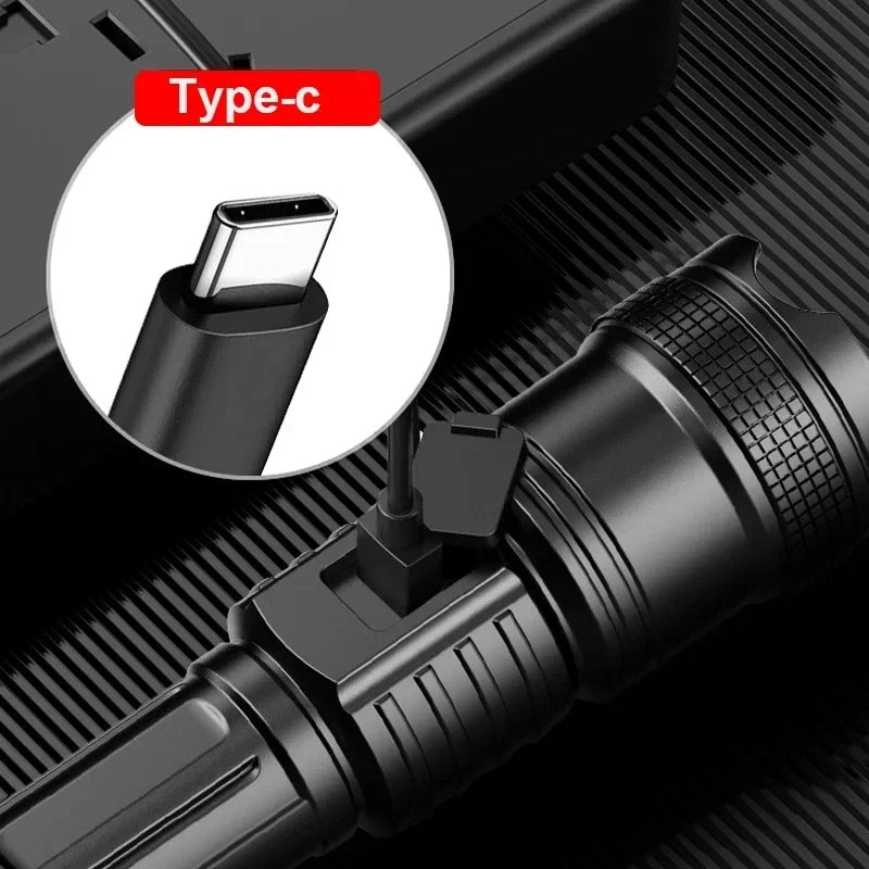 Super Bright Rechargeable LED Tactical Flashlight – Long Range Waterproof Torch