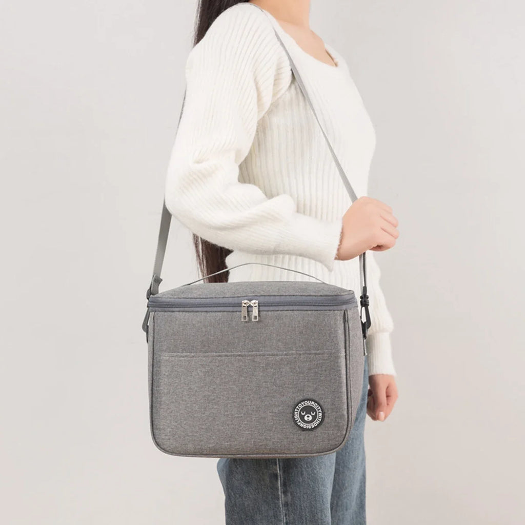 Large Insulated Lunch Bag with Shoulder Strap
