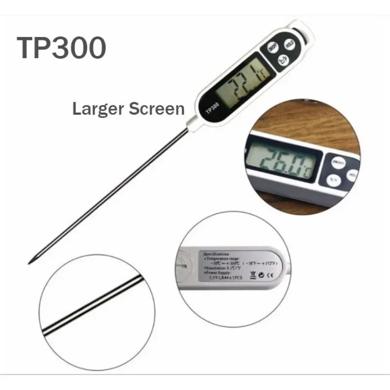 TP300 Digital Kitchen Thermometer with Food Probe