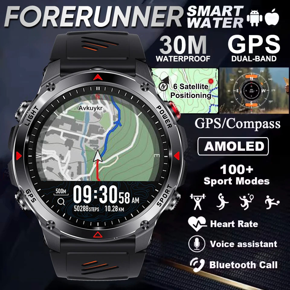 Forerunner 570 GPS Smartwatch – AMOLED, Multi-Band GNSS, Compass & Altimeter