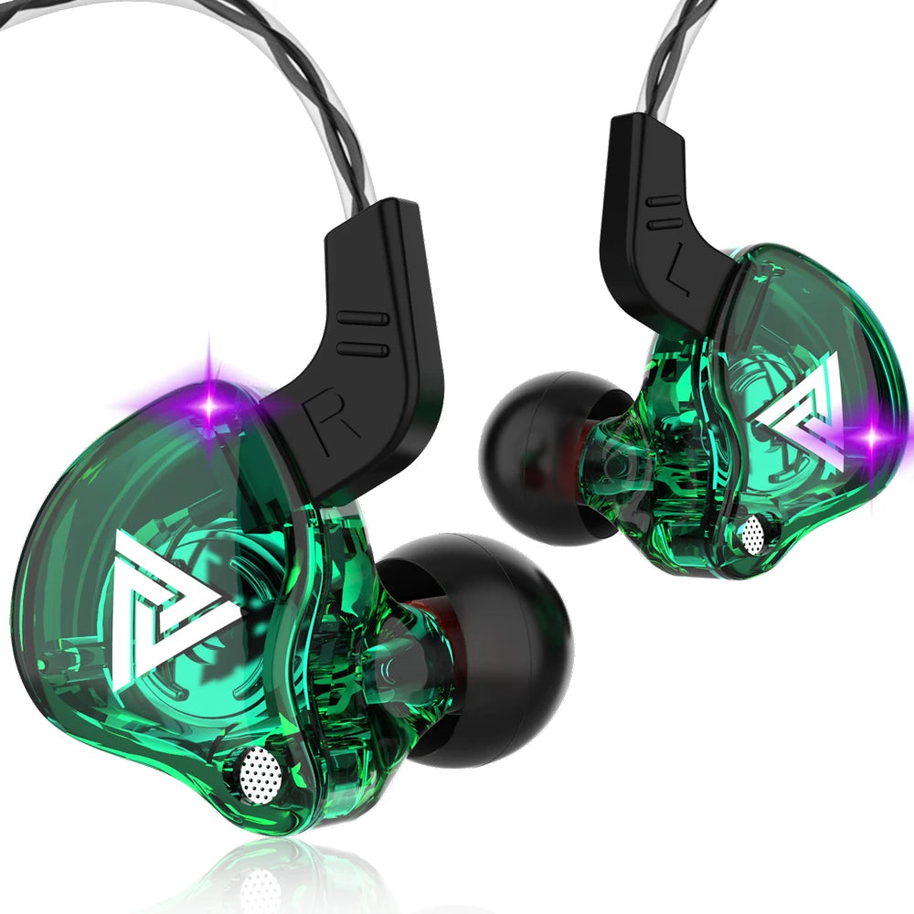 QKZ AK6 Wired Earphones – Deep Bass HiFi In-Ear Headphones
