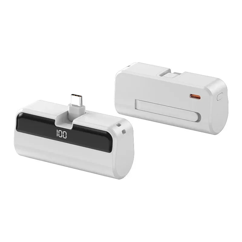 Mini Portable Power Bank with Digital Display & Phone Stand – Compact Charger