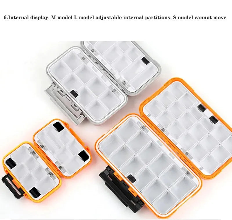 Waterproof Fishing Tackle Box for Hooks & Lures