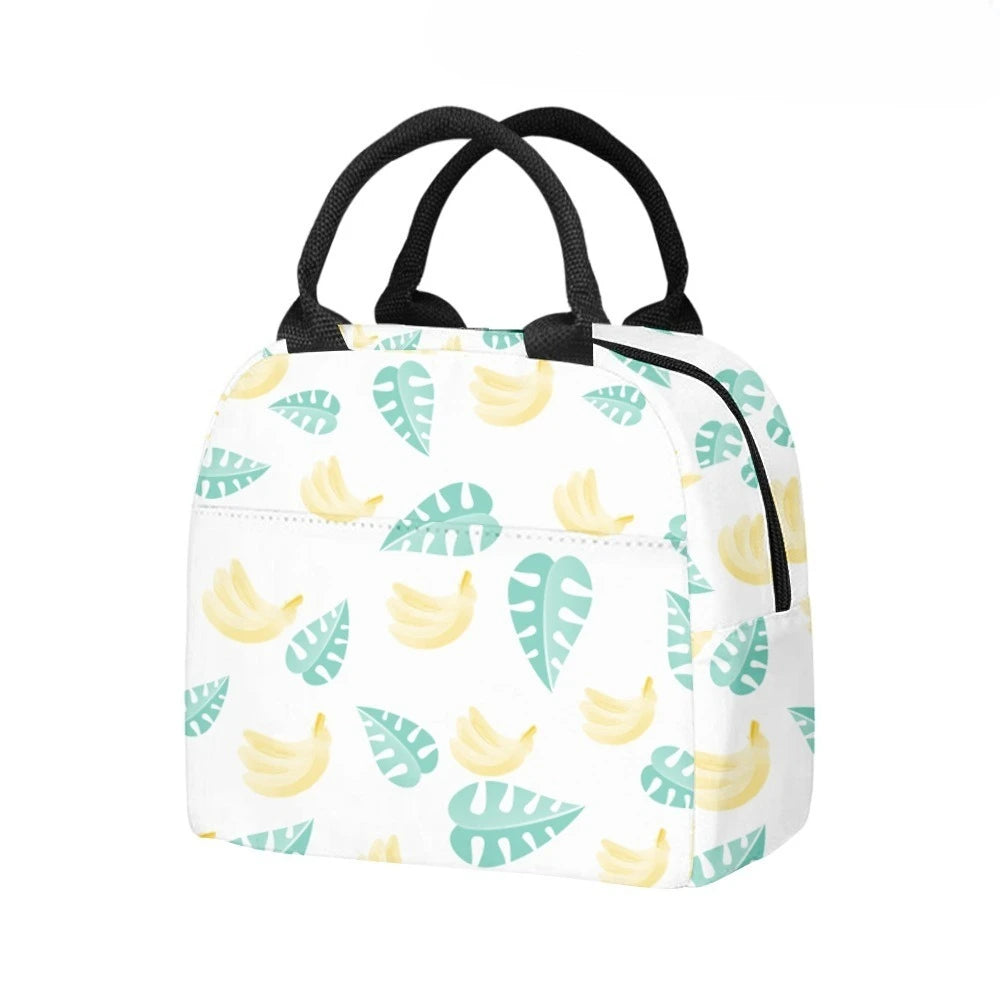 Fruits Juicy Sustainable Insulated Lunch Bag Side Pocket Waterproof Reusable Office Easy Clean Design for Work School Picnics
