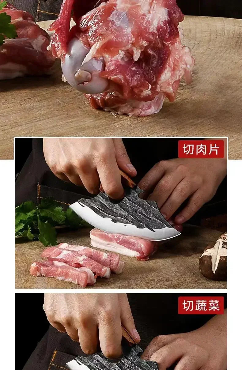 Hand-Forged Meat Cutting Knife – Professional Boning & Butcher Blade