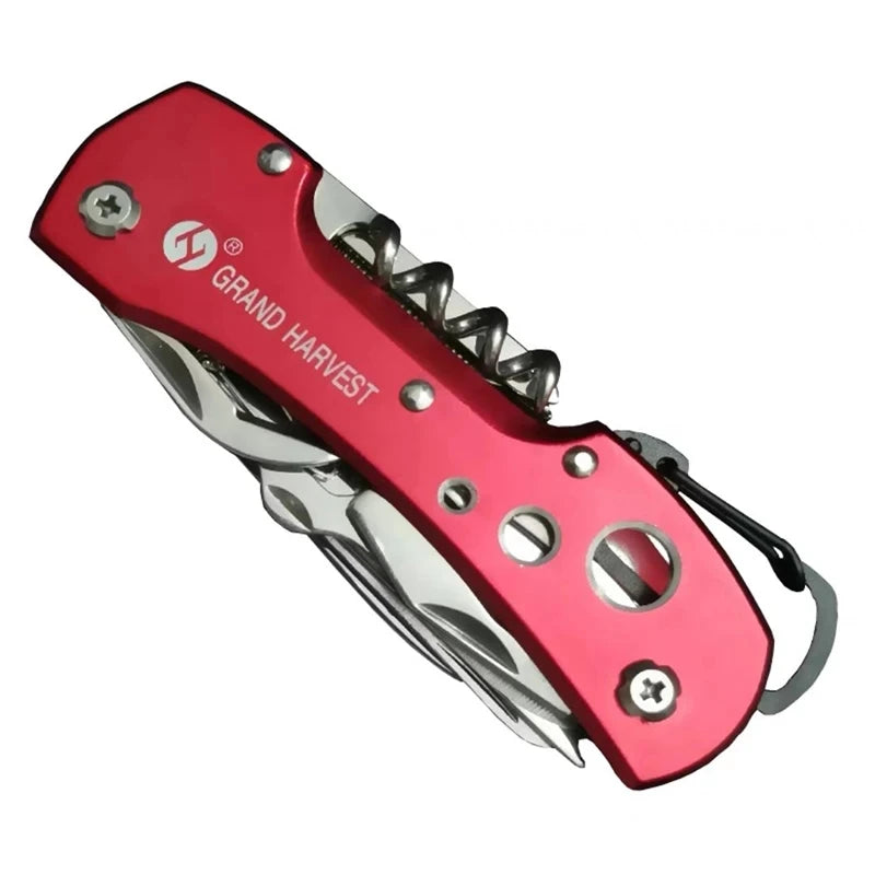 11-in-1 Swiss-Style Multitool Folding Knife – Pocket Survival & Hunting Tool