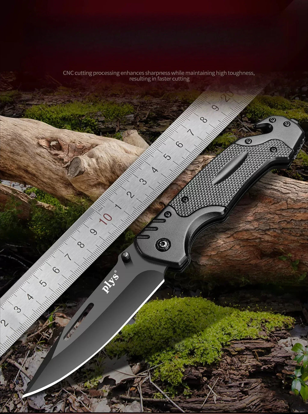 Multifunctional Folding Pocket Knife – High-Hardness Blade for Camping & Outdoor Use
