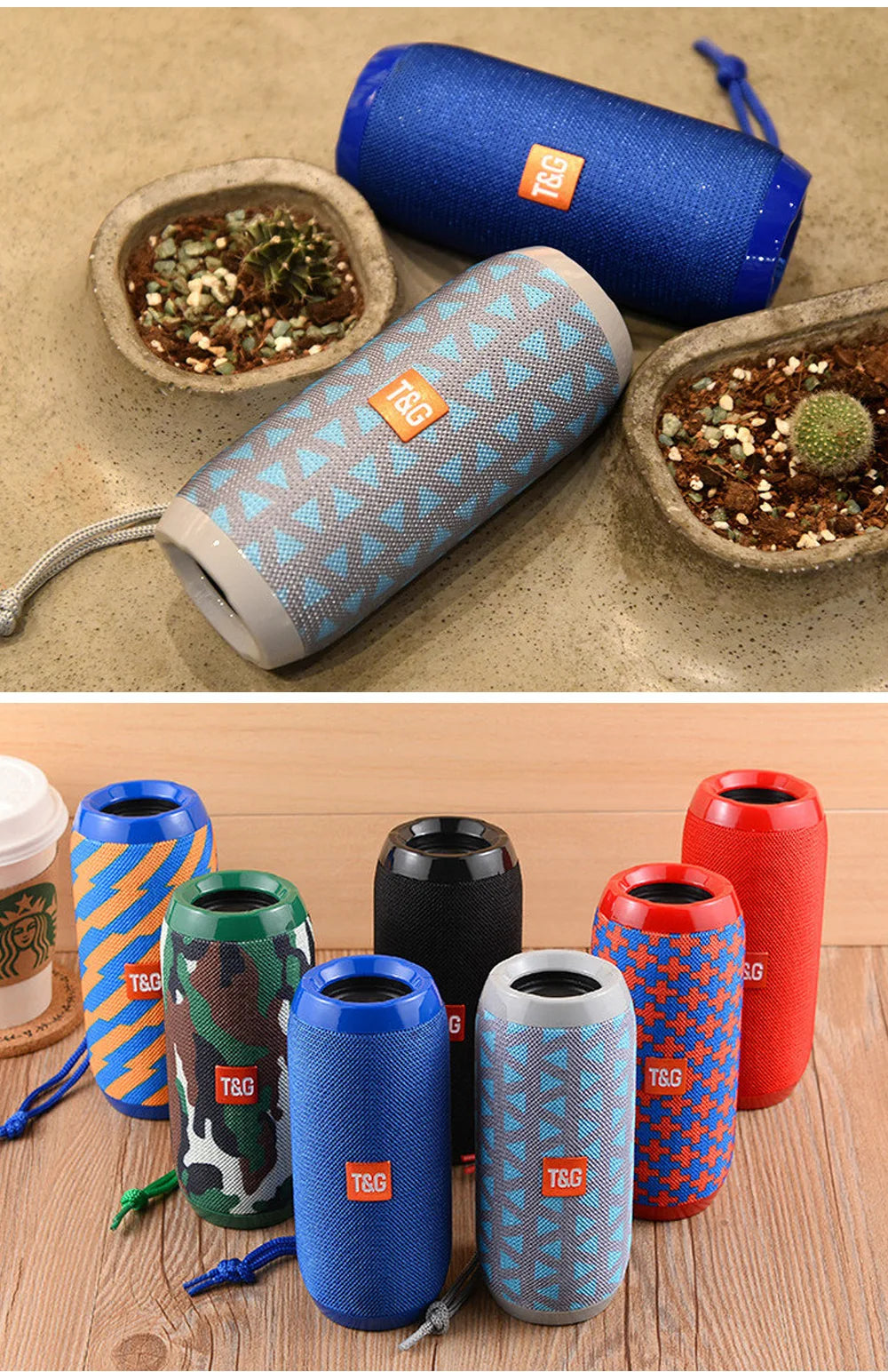 Waterproof Outdoor Bluetooth Speaker – TF Card & FM Radio Included