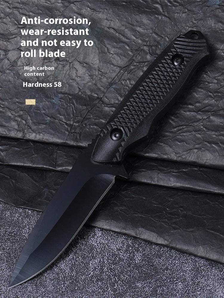 Fixed Blade Camping Knife with Sheath – High-Hardness Stainless Steel Outdoor Utility Knife