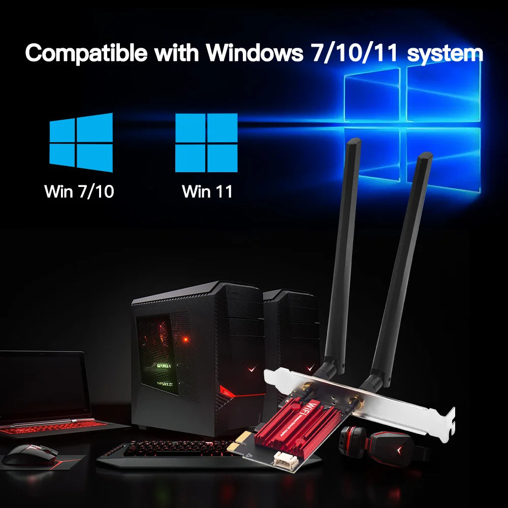FENVI AC1200 WiFi 5 PCIe Adapter with Bluetooth 4.0
