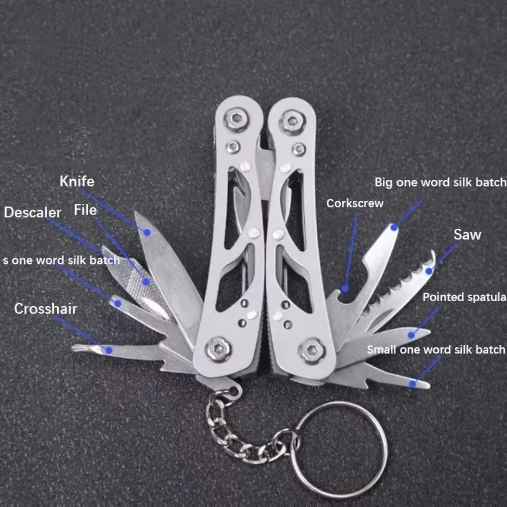 Folding Multi-Tool Pliers – Stainless Steel Portable Combination Tool for Camping & Survival