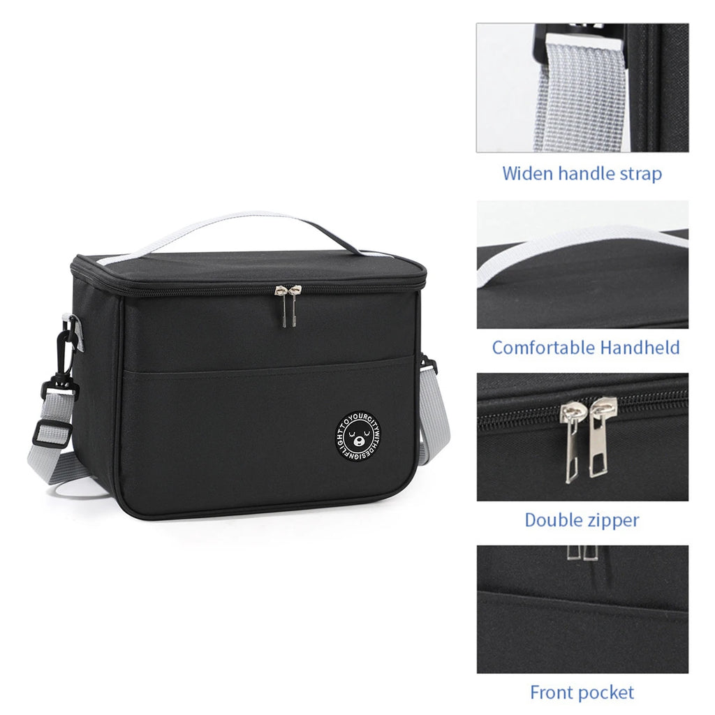 Large Insulated Lunch Bag with Shoulder Strap