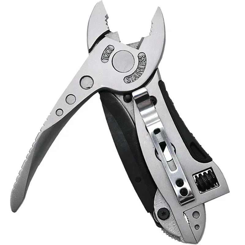 Outdoor Survival Multi-Tool Kit – Adjustable Spanner, Pliers, Pocket Knife & Screwdriver Set