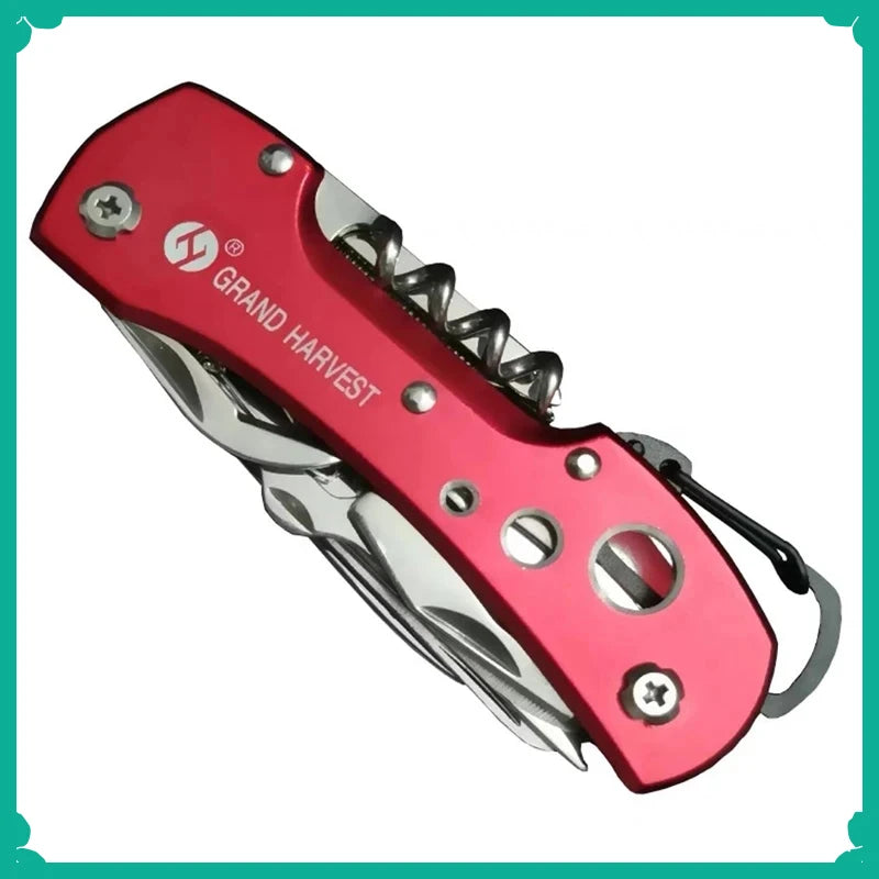 11-in-1 Swiss-Style Multitool Folding Knife – Pocket Survival & Hunting Tool