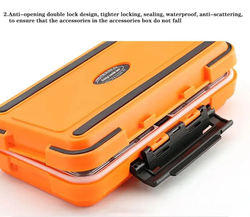 Waterproof Fishing Tackle Box for Hooks & Lures