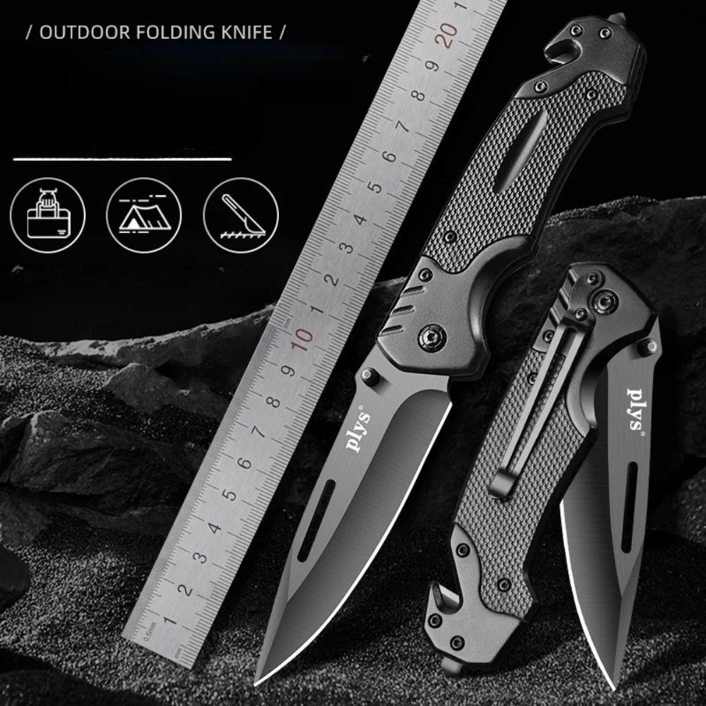 Multifunctional Folding Pocket Knife – High-Hardness Blade for Camping & Outdoor Use