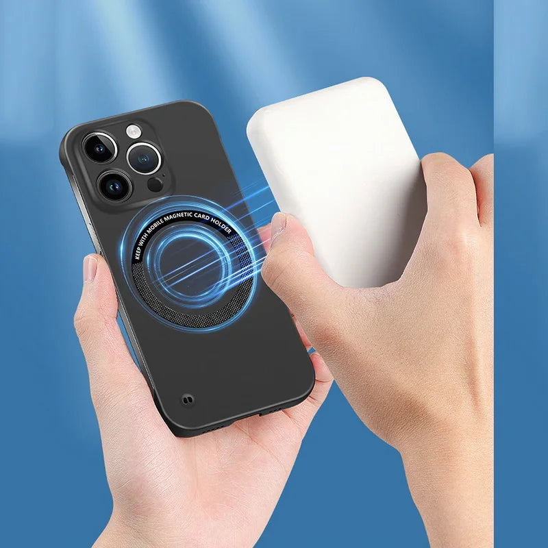 Ultra-Thin Matte Magnetic iPhone Case – Fits iPhone 14 to 17
